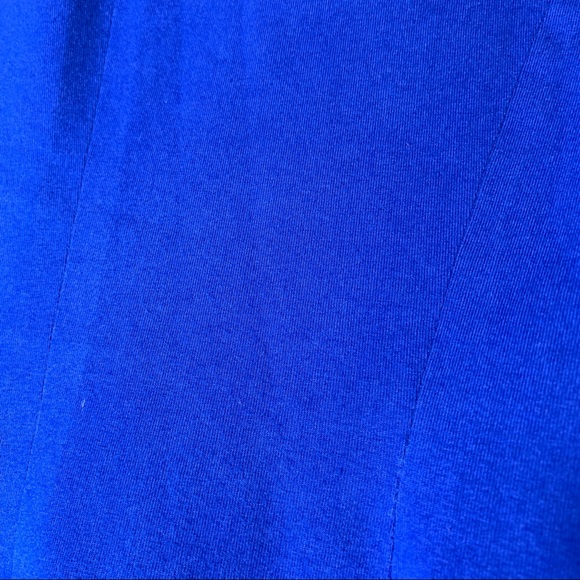 The limited cobalt blue one button cotton polyester blazer geometric circle sz S - Picture 12 of 12